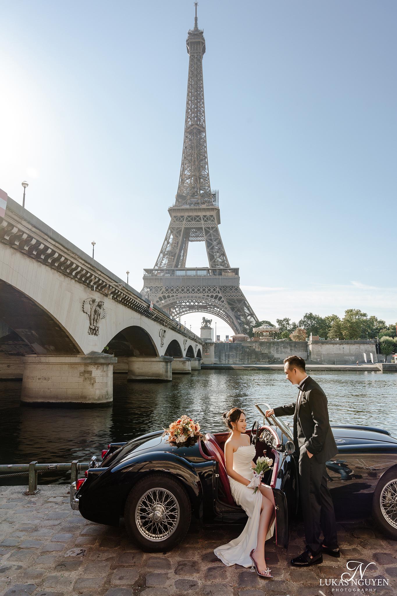 Parisian scenery photoshoot